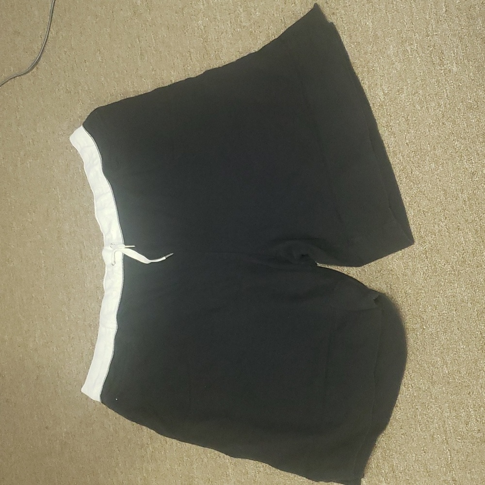 Black Cotton Shorts
